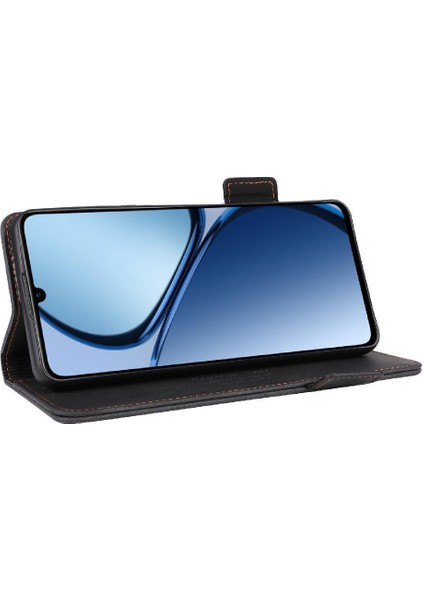 Realme C61 Manyetik Cüzdan Kart Tutucu Kapak Kickstand Için Flip Case (Yurt Dışından)