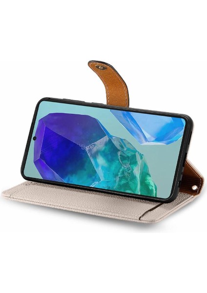 Samsung Galaxy M55 Fermuar Aşk Deri Kılıf Cüzdan Için Flip Case (Yurt Dışından)