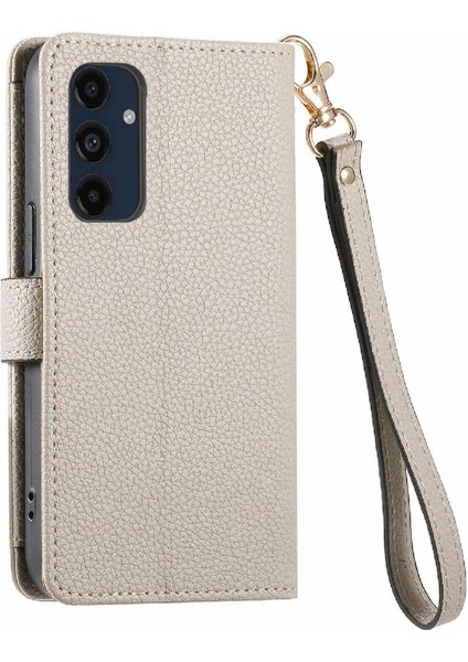 Samsung Galaxy M55 Fermuar Aşk Deri Kılıf Cüzdan Için Flip Case (Yurt Dışından)