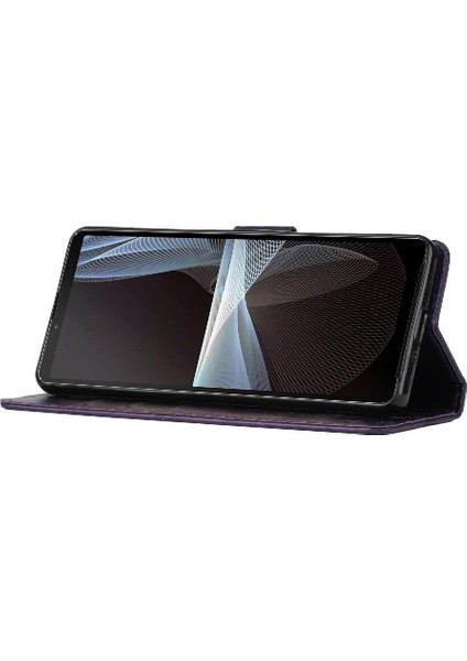 Sony Xperia 10 V Için Filp Durumda Kart Tutucu Kickstand Pu Deri Manyetik (Yurt Dışından)