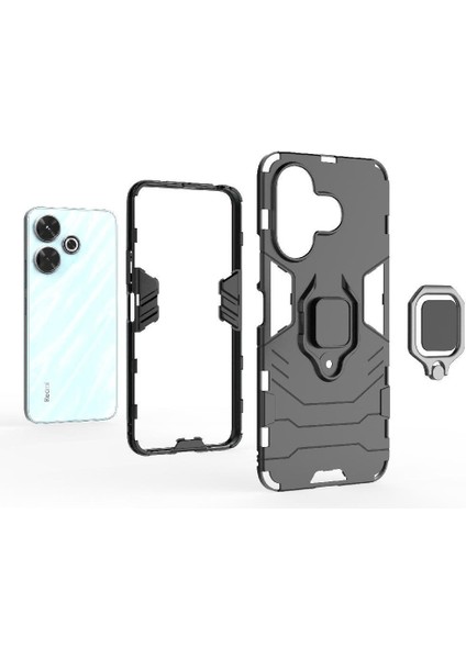 Xiaomi Redmi Için Kılıf 13 4g Askeri Damla Koruma 360&DEG; Dönen Halka (Yurt Dışından) fırsatları