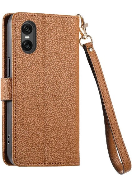 Mays Boutique Sony Xperia 10 Vı Için Flip Case Cüzdan Darbeye Aşk Fermuar Deri (Yurt Dışından)