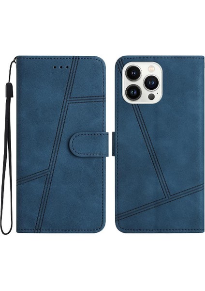 IPhone 13 Için Flip Case Pro Kart Yuvaları Tutucu Manyetik Kapak Folio Tam Pu (Yurt Dışından)