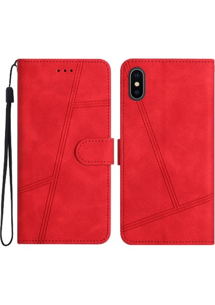 IPhone Için Flip Case X/xs Cüzdan Pu Deri Tam Koruma Flip Folio (Yurt Dışından)