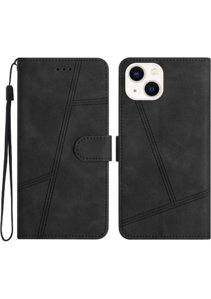 IPhone 15 Için Flip Case Artı Kart Yuvaları Tutucu Manyetik Tam Koruma Pu (Yurt Dışından)