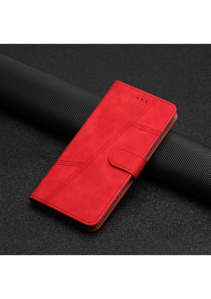 IPhone 13 Için Flip Case Pro Max Tam Koruma Bilek Kayışı Cüzdan Pu Flip (Yurt Dışından)