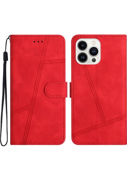 IPhone 12 Için Flip Case Pro Max Bilek Kayışı Flip Folio Tam Koruma Pu (Yurt Dışından)