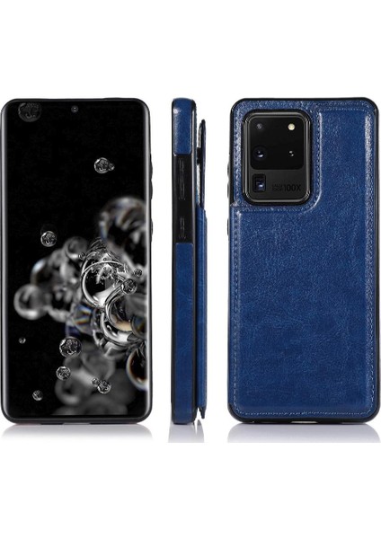 Kart Pu ile Samsung Galaxy S20 Ultra Kickstand Kart Yuvaları Için Cüzdan Kılıf (Yurt Dışından) indirimleri