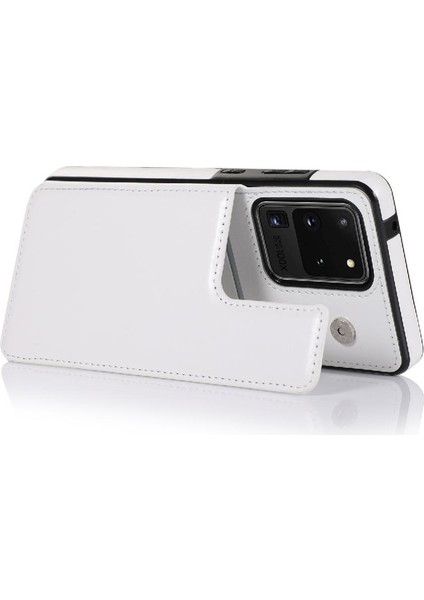 Kart ile Samsung Galaxy S20 Artı Pu Deri Kart Yuvaları Için Cüzdan Kılıf (Yurt Dışından) indirimleri