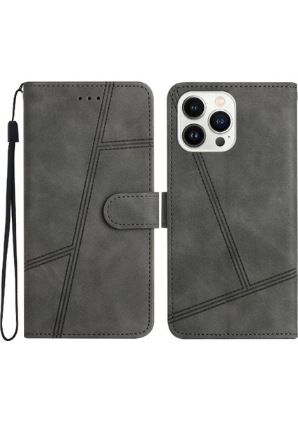 IPhone 12 Için Flip Case Pro Max Bilek Kayışı Flip Folio Tam Koruma Pu (Yurt Dışından)