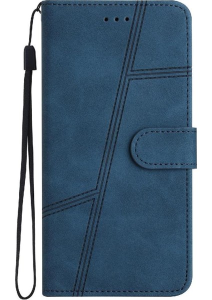 IPhone 14 Için Flip Case Artı Bilek Kayışı Kart Yuvaları Tutucu Manyetik Kapak (Yurt Dışından)
