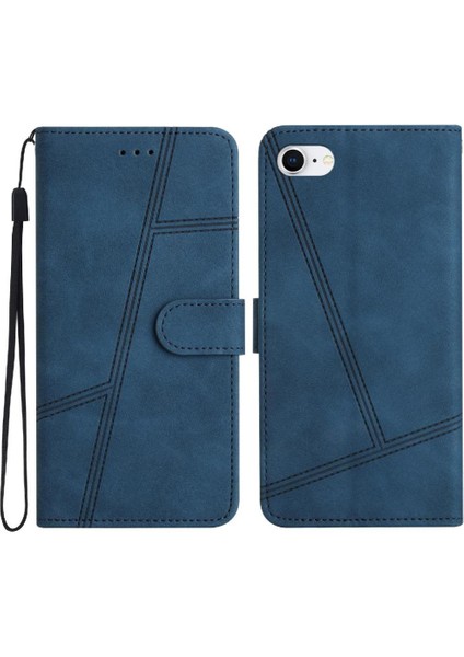 IPhone 7/8 Için Flip Case Kart Yuvaları Tutucu Manyetik Cüzdan Pu Deri Tam (Yurt Dışından)