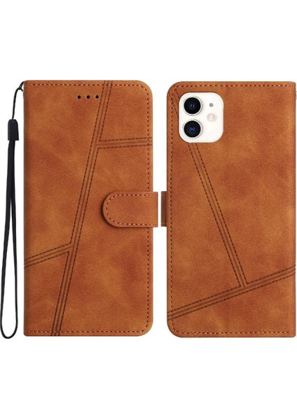 IPhone 12 Için Flip Case Cüzdan Pu Deri Tam Koruma Flip Folio Kart (Yurt Dışından)