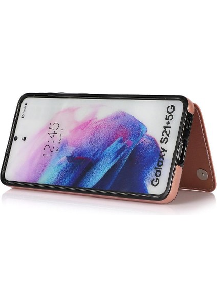 Samsung Galaxy S21 Artı Çift Manyetik Toka Kart Yuvaları Için Cüzdan Kılıf (Yurt Dışından) fiyatları