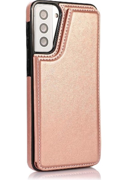 Samsung Galaxy S21 Artı Çift Manyetik Toka Kart Yuvaları Için Cüzdan Kılıf (Yurt Dışından) fırsatları