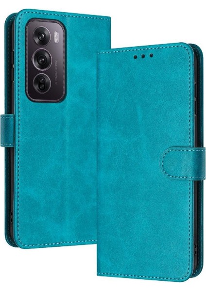 Kart Yuvası ile Oppo Oppo 12 Pro 5g Pu Deri Kickstand Için Flip Case (Yurt Dışından)