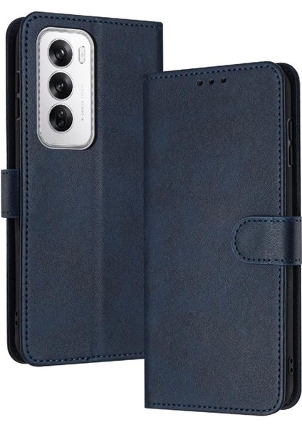 Toka ile Oppo Oppo 12 5g Için Flip Case Pu Deri Saf Renk ile (Yurt Dışından)