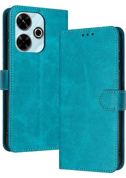 Kart Yuvası Pu ile Toka Kickstand ile Xiaomi Redmi 13 4g Için Flip Case (Yurt Dışından)