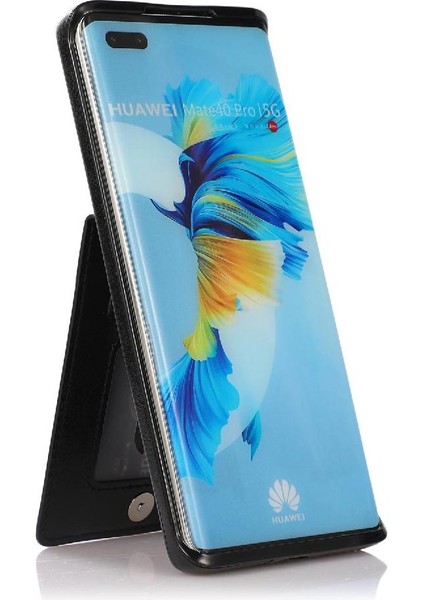 Mays Boutique Huawei Mate 40 Kart Tutucu ile Uyumlu Premium Deri Çanta Cüzdan (Yurt Dışından)