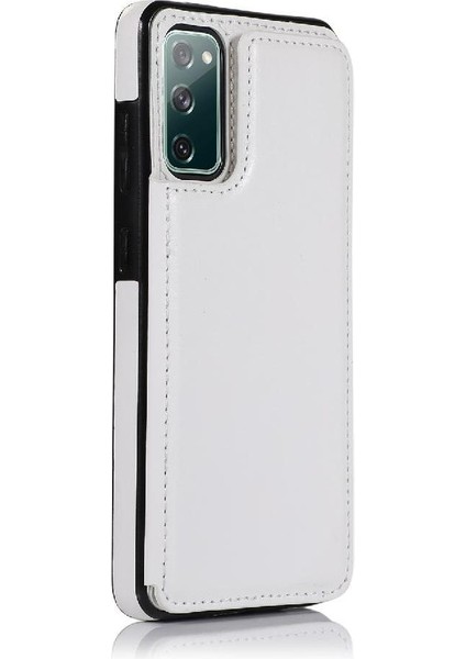 Kart Tutucu Çift Manyetik Pu ile Samsung Galaxy S20 Fe Için Cüzdan Kılıf (Yurt Dışından) indirimleri