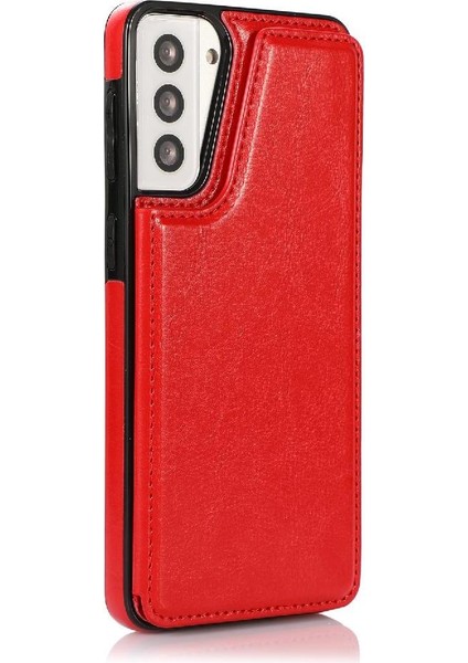 Samsung Galaxy S21 Artı Çift Manyetik Toka Kart Yuvaları Için Cüzdan Kılıf (Yurt Dışından) indirimleri