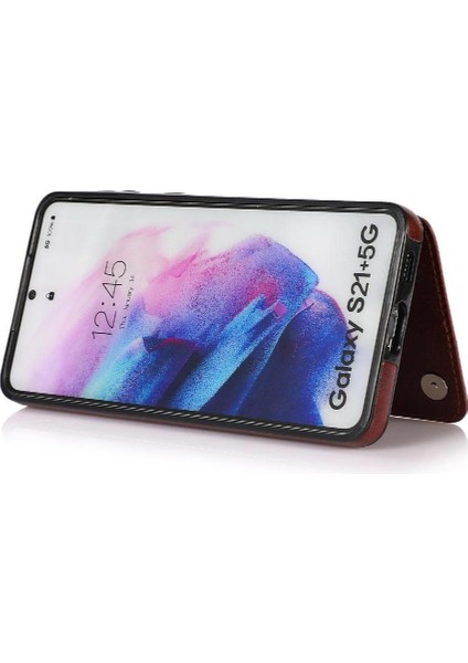 Samsung Galaxy S21 Artı Çift Manyetik Toka Kart Yuvaları Için Cüzdan Kılıf (Yurt Dışından) fiyatları