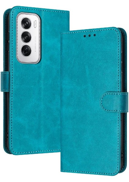 Toka ile Oppo Oppo 12 5g Için Flip Case Pu Deri Saf Renk ile (Yurt Dışından)