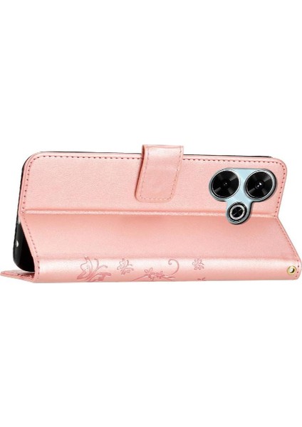 Xiaomi Redmi Için Flip Case 13 4g Bilek Kayışı Kickstand Kart Tutucu Kapatma (Yurt Dışından) fırsatları