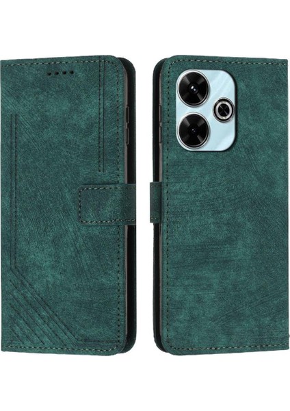 Xiaomi Redmi Için Flip Case 13 4g Kart Ekleme Kickstand Cüzdan Pu (Yurt Dışından)