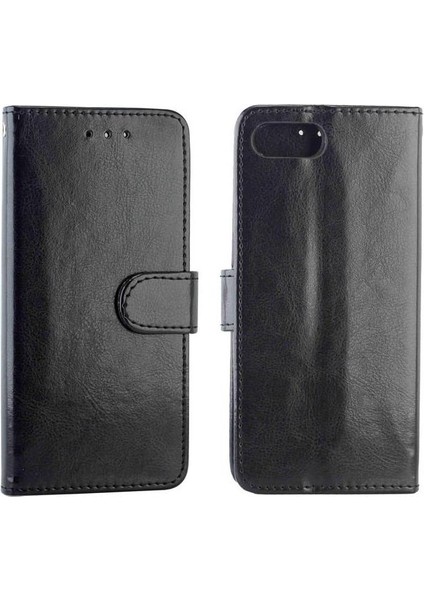 Realme C2 Kickstand Darbeye Pu Deri Kart Tutucu Için Flip Case (Yurt Dışından)
