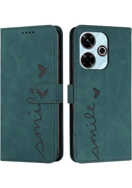 Xiaomi Redmi Için Flip Case 13 4g Pu Deri Kickstand Kart Ekleme (Yurt Dışından)