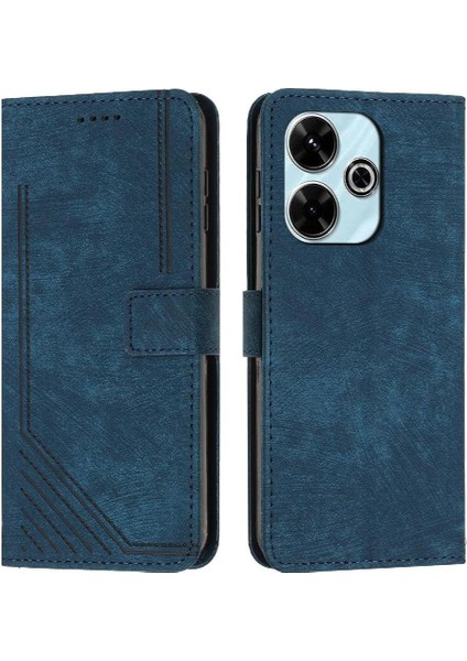 Xiaomi Redmi Için Flip Case 13 4g Kart Ekleme Kickstand Cüzdan Pu (Yurt Dışından)