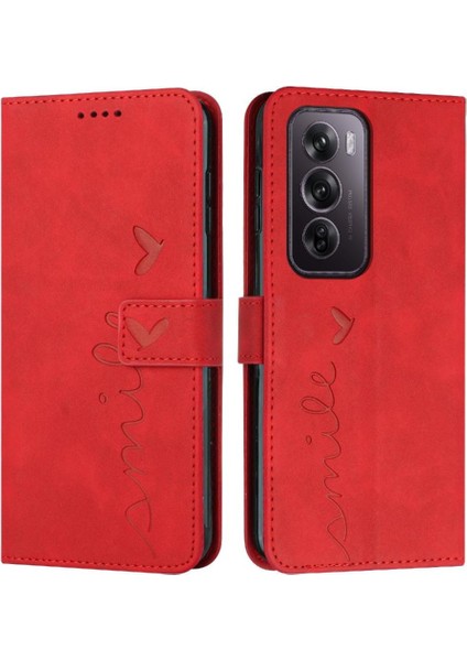 Oppo Oppo 12 Pro 5g Için Flip Case Pu Deri Aşk Cüzdan Kickstand Yan (Yurt Dışından)