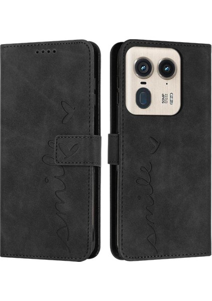 Motorola Moto X50 Ultra Yan Toka Kickstand Kart Pu Için Flip Case (Yurt Dışından)