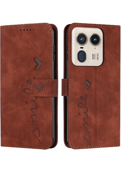 Motorola Moto X50 Ultra Yan Toka Kickstand Kart Pu Için Flip Case (Yurt Dışından)