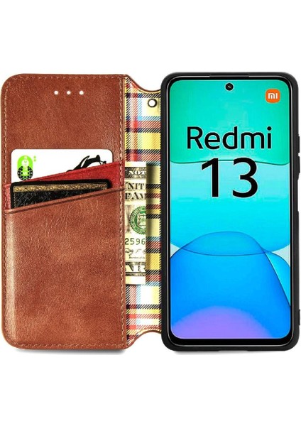 Xiaomi Redmi Için Flip Case 13 4g Kapak Çevirin Kılıf Zarif Cüzdan (Yurt Dışından) indirimleri