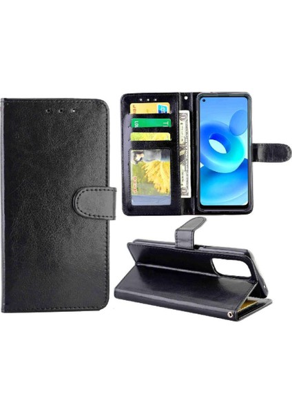 Mays Boutique Oppo A95 5g Kart Tutucu Için Flip Case Kickstand Darbeye Manyetik Pu (Yurt Dışından)