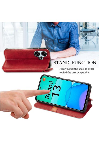 Xiaomi Redmi Için Flip Case 13 4g Kapak Çevirin Kılıf Zarif Cüzdan (Yurt Dışından) fiyatları