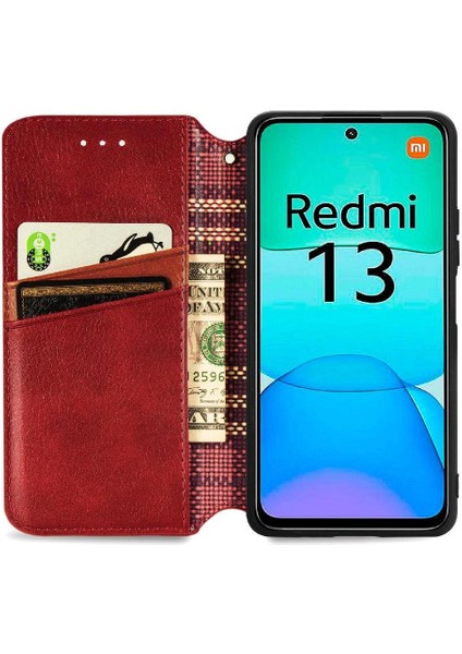Xiaomi Redmi Için Flip Case 13 4g Kapak Çevirin Kılıf Zarif Cüzdan (Yurt Dışından) indirimleri