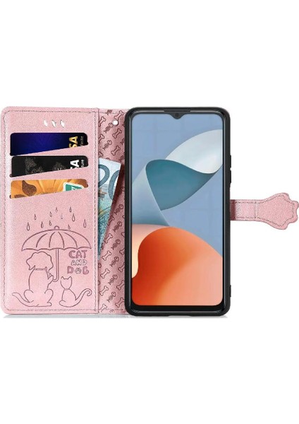Zte A34 Karikatür Hayvanlar Için Flip Case Kısa Kayış Deri Kılıf Kapak Çevirin (Yurt Dışından) modelleri