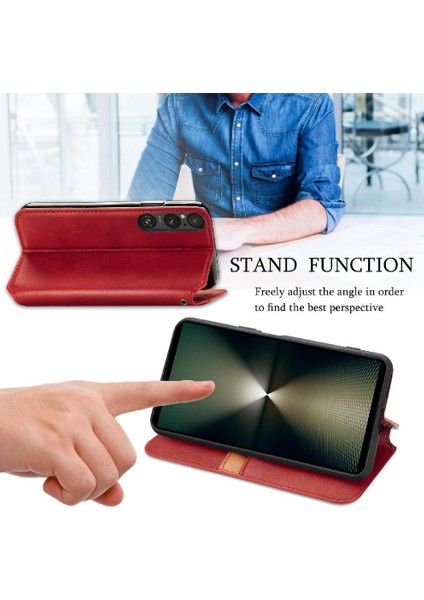 Sony Xperia 1 Vı Için Flip Case Deri Kılıf Kapak Kapak Cüzdan Fonksiyonu (Yurt Dışından) modelleri