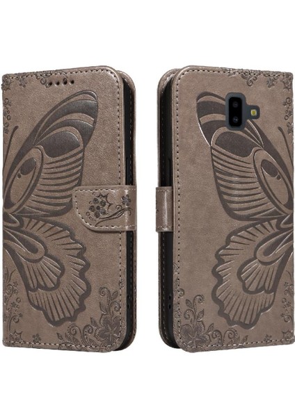 Samsung Galaxy J6 Artı Yüksek Kaliteli Deri Ayrılabilir El Için Flip Case (Yurt Dışından)