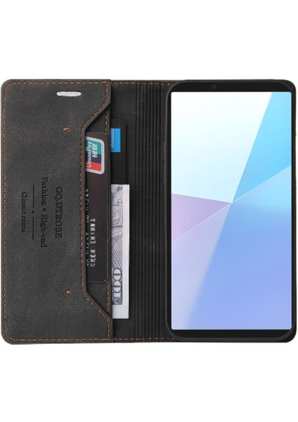 Sony Xperia 10 Vı Premium Deri Premium Deri Iki Için Flip Case (Yurt Dışından) indirimleri