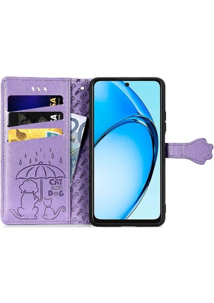 Oppo A60 4g Flip Kapak Için Flip Case Kısa Kayış Deri Kılıf Karikatür (Yurt Dışından) fırsatları