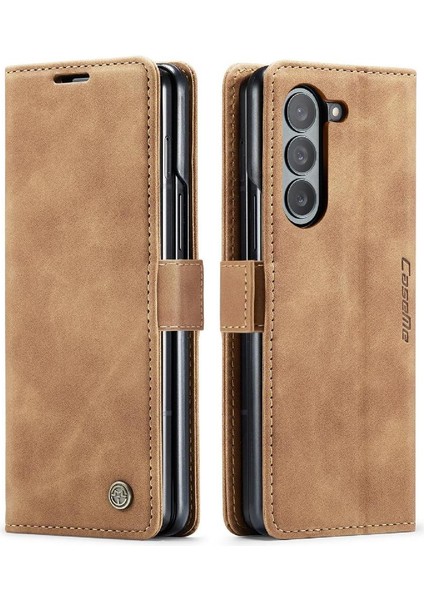 Samsung Galaxy Z Için Flip Case Fold 6 5g Kılıf Kart Yuvası Kickstand Manyetik (Yurt Dışından)