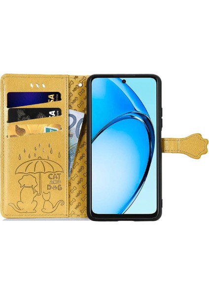 Oppo A60 4g Flip Kapak Için Flip Case Kısa Kayış Deri Kılıf Karikatür (Yurt Dışından) fırsatları