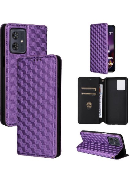 Motorola Moto G54 5g Pu Deri Kart Yuvaları Tutucu Manyetik 3D (Yurt Dışından)