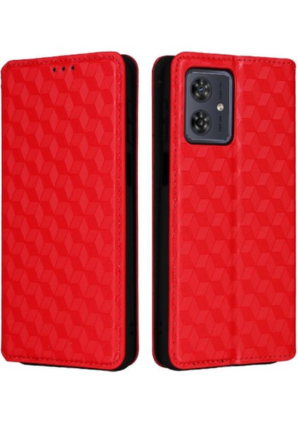Motorola Moto G54 5g Pu Deri Kart Yuvaları Tutucu Manyetik 3D (Yurt Dışından)