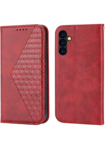 Samsung Galaxy A54 5g Eşkenar Dörtgen Şekli Günlük Kullanım El Kayışı Için Flip Case (Yurt Dışından)
