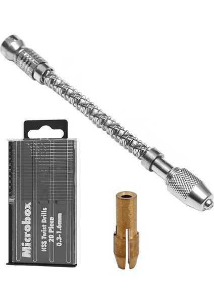 21 Adet Pin Spiral Matkap Mini Mikro Matkap Uçları Seti Endeksi Yarı Otomatik (Yurt Dışından)